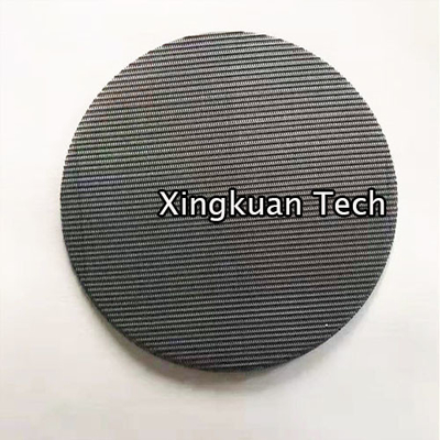 305mm Diameter 12 / 64mesh Black Wire Cloth Plain Steel Iron Mesh