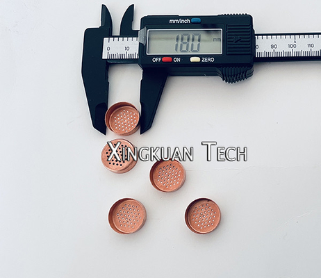 Copper Perforated Hole Mesh For Refrigerator Copper Filter Dryer 18mm