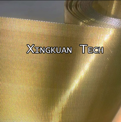 High Carbon Steel With Brass Coated (Gold Color) Reverse Dutch Wire Mesh Net For Plastic