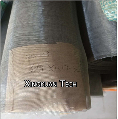 Dolgu için 2205 Paslanmaz Çelik Hasır 60 Mesh 0.12mm Tel