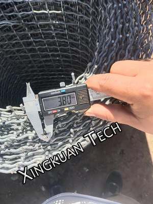 Sıcak daldırma galvanizli kıvrımlı tel örgü 30mm Tuğla fabrikası için açıklık