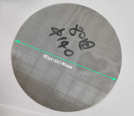 80 mesh 40 mesh Dia 140mm Ekstrüzyon ekranları Plastik veya Filtrelerde Sivilmek İçin