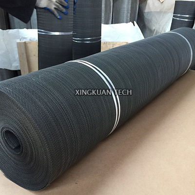 Kauçuk Plastik Sanayi için Siyah Dokuma Hasır Kumaş 40 Mesh 60 Mesh 80 Mesh