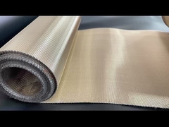 Yüksek karbonlu maden kaplamalı (altın renk) plastik için ters dutch tel örgü ağı